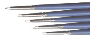 Szilikon ecsetek fehér - 5 db-os készlet